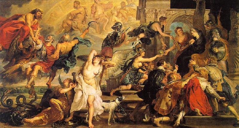 Peter Paul Rubens The Apotheosis of Henry IV and the Proclamation of the Regency of Marie de Medici on the 14th of May Germany oil painting art